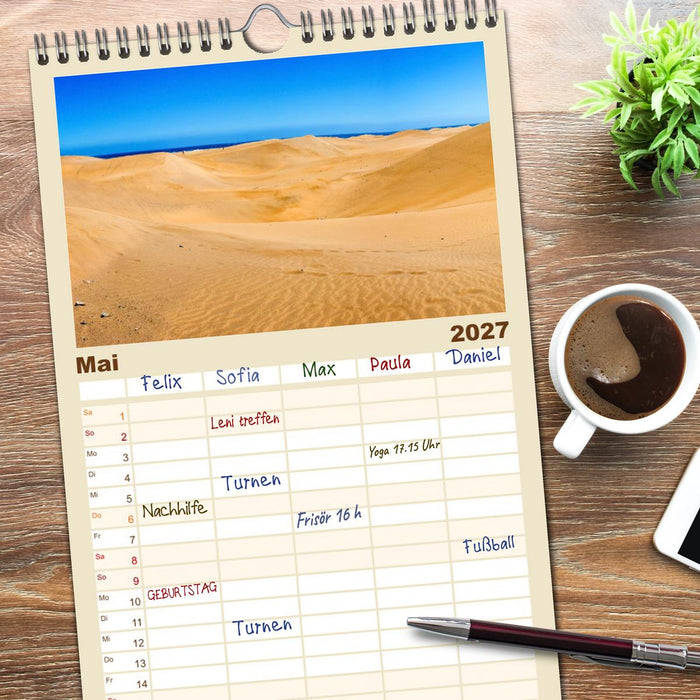 Gran Canaria – Natur trifft Geschichte (CALVENDO Familienplaner 2027)