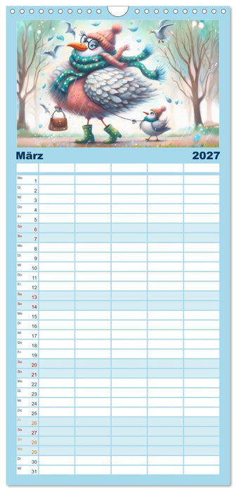 Die Möwe Emma in Hamburg (CALVENDO Familienplaner 2027)