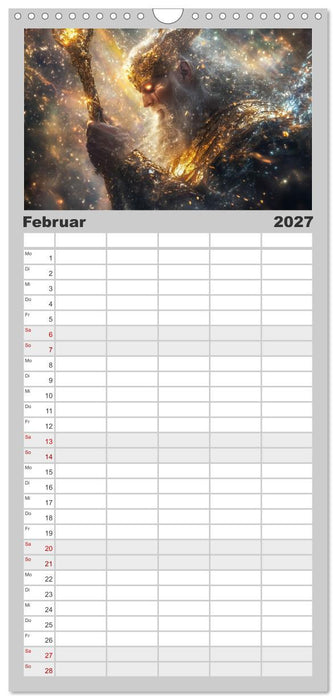 Die Götter des Nordens (CALVENDO Familienplaner 2027)