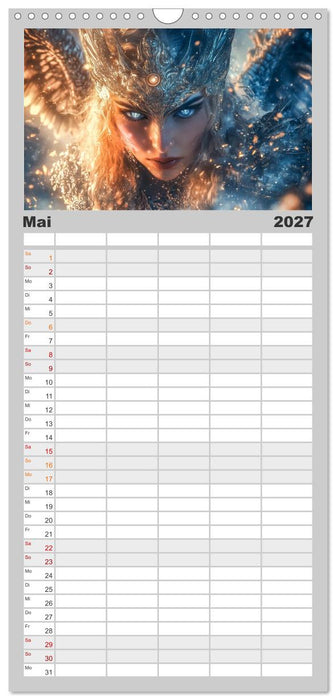 Die Götter des Nordens (CALVENDO Familienplaner 2027)