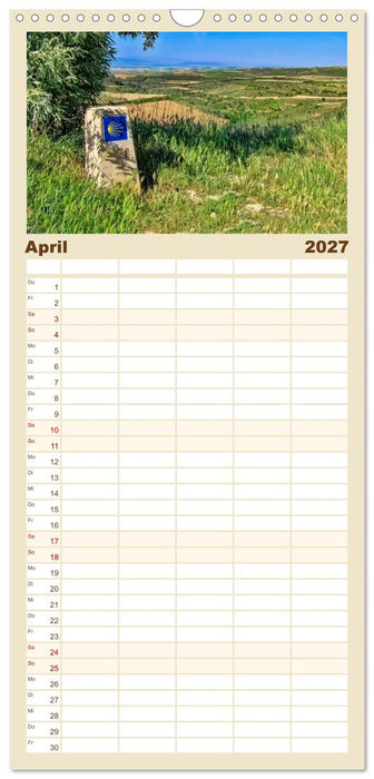 Camino de Santiago - Jakobsweg (CALVENDO Familienplaner 2027)