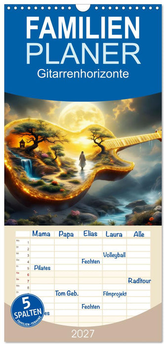 Gitarrenhorizonte (CALVENDO Familienplaner 2027)