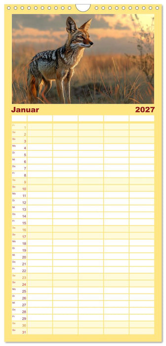 Die wilden Hunde (CALVENDO Familienplaner 2027)