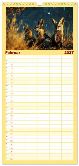 Die wilden Hunde (CALVENDO Familienplaner 2027)