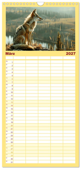 Die wilden Hunde (CALVENDO Familienplaner 2027)