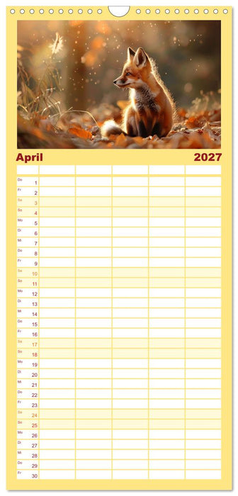 Die wilden Hunde (CALVENDO Familienplaner 2027)