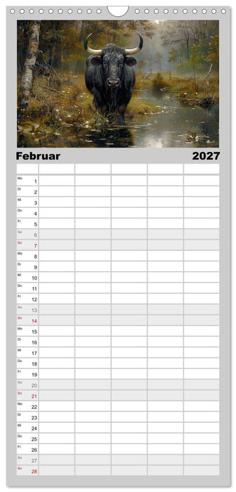 Wilde Rinder (CALVENDO Familienplaner 2027)