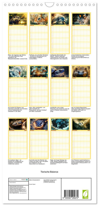 Tierische Balance (CALVENDO Familienplaner 2027)