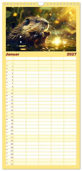 Tierische Balance (CALVENDO Familienplaner 2027)