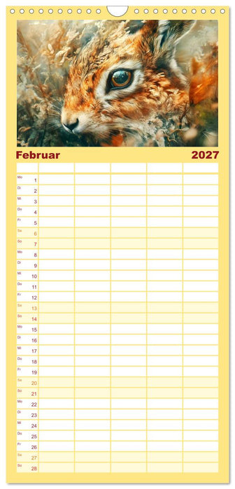 Tierische Balance (CALVENDO Familienplaner 2027)