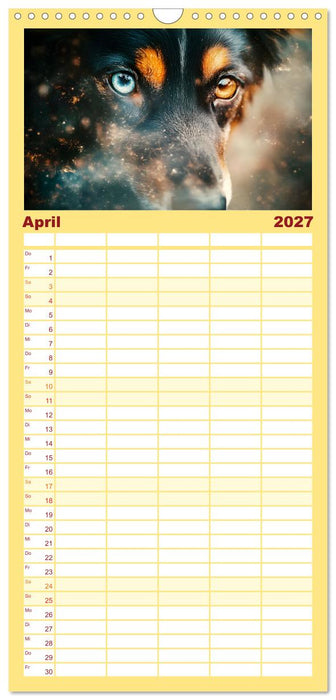 Tierische Balance (CALVENDO Familienplaner 2027)