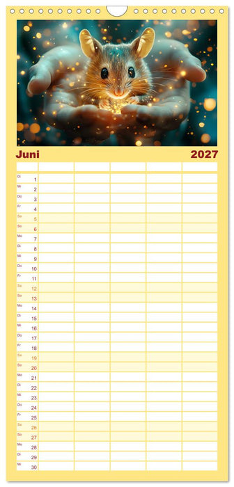 Tierische Balance (CALVENDO Familienplaner 2027)