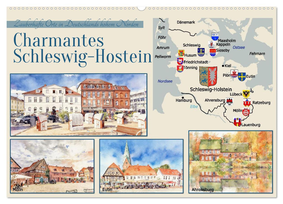 Charmantes Schleswig-Holstein (CALVENDO Wandkalender 2027)