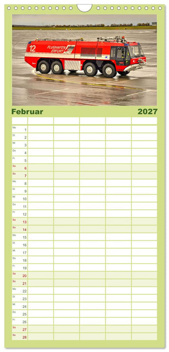 Einsatzfahrzeuge 112 (CALVENDO Familienplaner 2027)