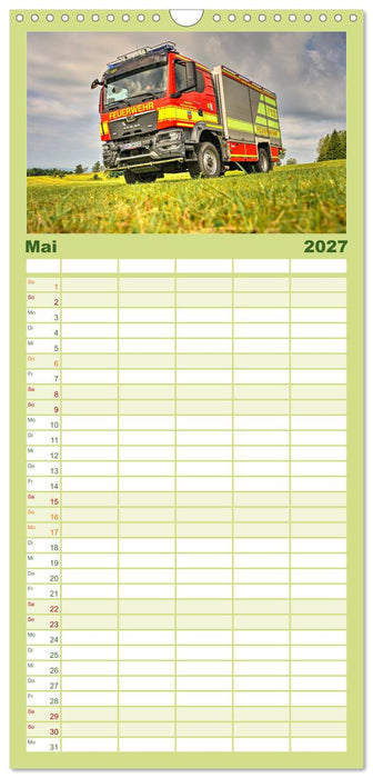 Einsatzfahrzeuge 112 (CALVENDO Familienplaner 2027)