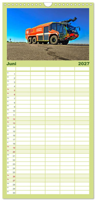 Einsatzfahrzeuge 112 (CALVENDO Familienplaner 2027)
