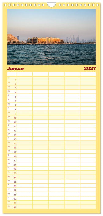 Wundervolles Dubai (CALVENDO Familienplaner 2027)