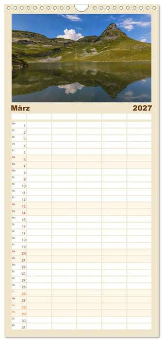 Bezaubernde Bergseen (CALVENDO Familienplaner 2027)