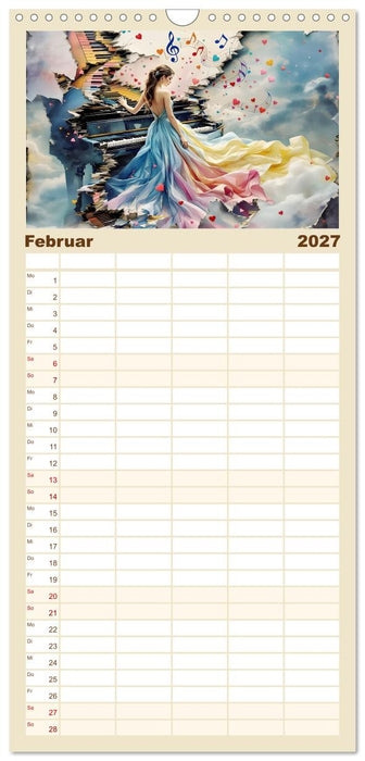 Piano der Träume (CALVENDO Familienplaner 2027)