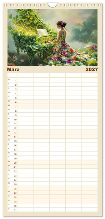 Piano der Träume (CALVENDO Familienplaner 2027)