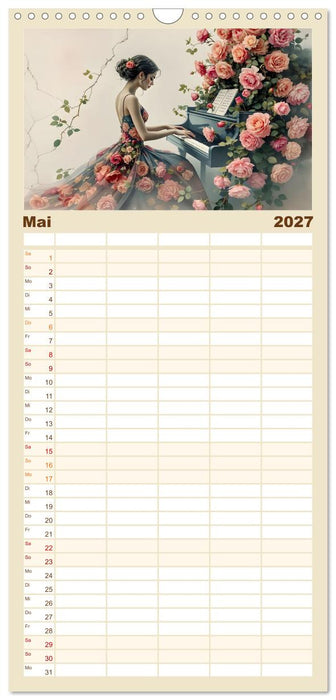 Piano der Träume (CALVENDO Familienplaner 2027)