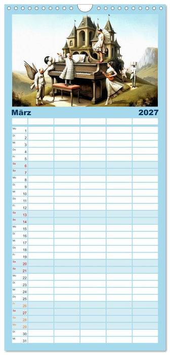 Surreale Partituren (CALVENDO Familienplaner 2027)