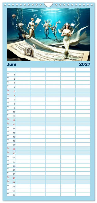 Surreale Partituren (CALVENDO Familienplaner 2027)