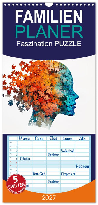 Faszination PUZZLE (CALVENDO Familienplaner 2027)
