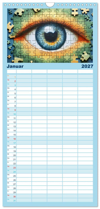 Faszination PUZZLE (CALVENDO Familienplaner 2027)