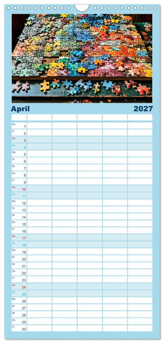 Faszination PUZZLE (CALVENDO Familienplaner 2027)