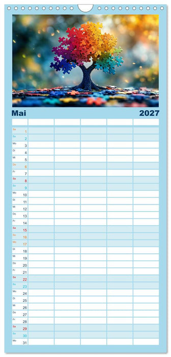 Faszination PUZZLE (CALVENDO Familienplaner 2027)
