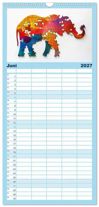 Faszination PUZZLE (CALVENDO Familienplaner 2027)