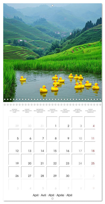 Yellow Travelers (CALVENDO Monthly Calendar 2027)