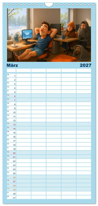 Kälteanbeter (CALVENDO Familienplaner 2027)