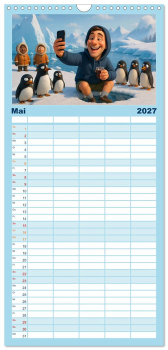 Kälteanbeter (CALVENDO Familienplaner 2027)