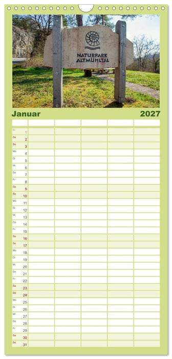 Mittelfranken für Entdecker und Wanderer (CALVENDO Familienplaner 2027)