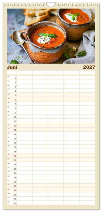 Alles Tomate oder was?! - Herzhafte Speisen rund um die Tomate (CALVENDO Familienplaner 2027)