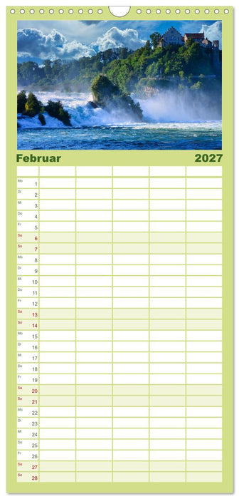 Vater Rhein von der Quelle bis zur Mündung (CALVENDO Familienplaner 2027)