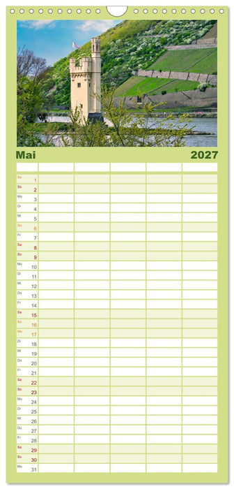 Vater Rhein von der Quelle bis zur Mündung (CALVENDO Familienplaner 2027)