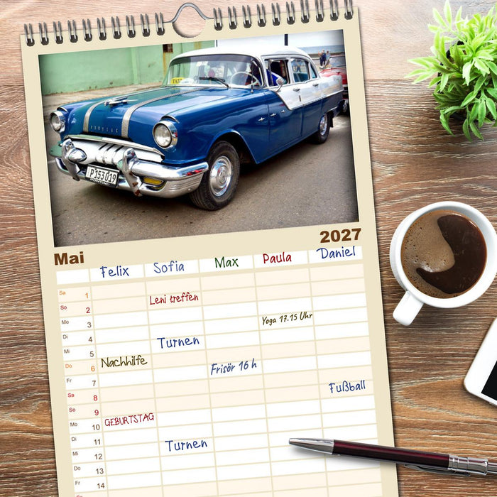PONTIAC '55 (CALVENDO Familienplaner 2027)