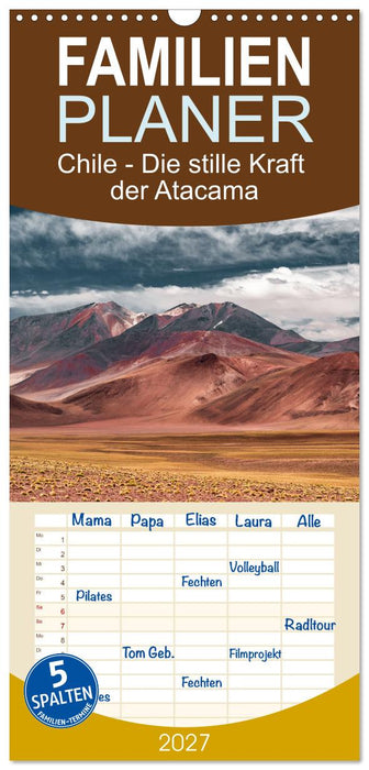Chile - Die stille Kraft der Atacama (CALVENDO Familienplaner 2027)