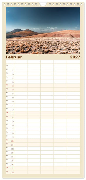 Chile - Die stille Kraft der Atacama (CALVENDO Familienplaner 2027)