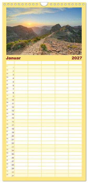 Wunderschönes Madeira (CALVENDO Familienplaner 2027)