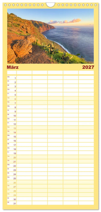 Wunderschönes Madeira (CALVENDO Familienplaner 2027)