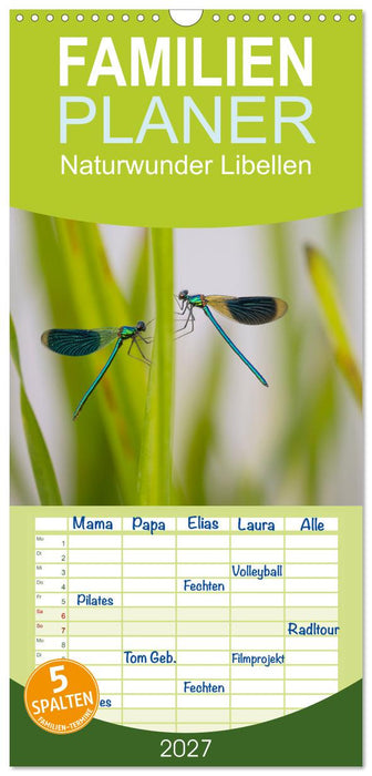 Naturwunder Libellen (CALVENDO Familienplaner 2027)