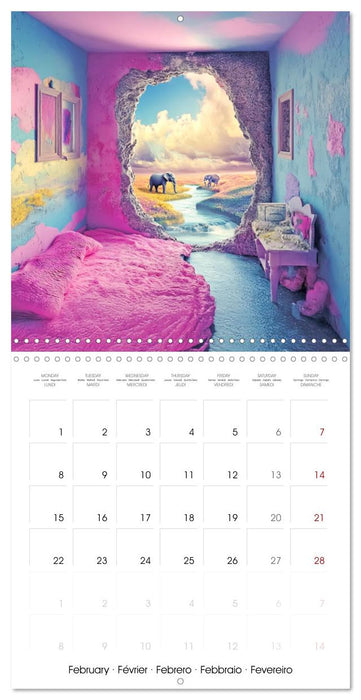 Animals in unreal rooms - Dreamlike Illusions (CALVENDO Monthly Calendar 2027)