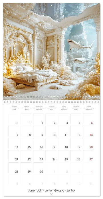 Animals in unreal rooms - Dreamlike Illusions (CALVENDO Monthly Calendar 2027)