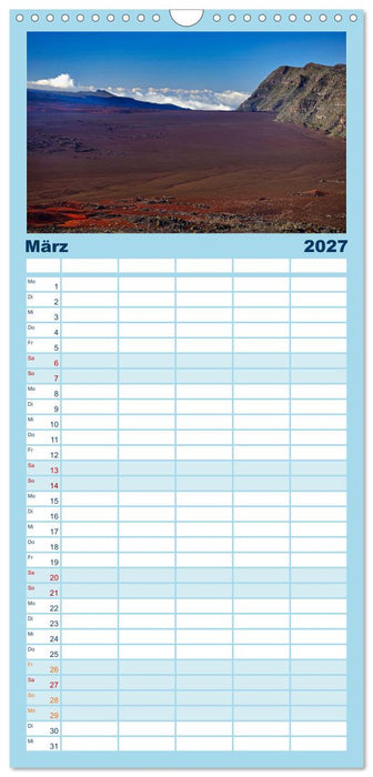 La Reunion - Traumhafte Küsten und Hochgebirge (CALVENDO Familienplaner 2027)