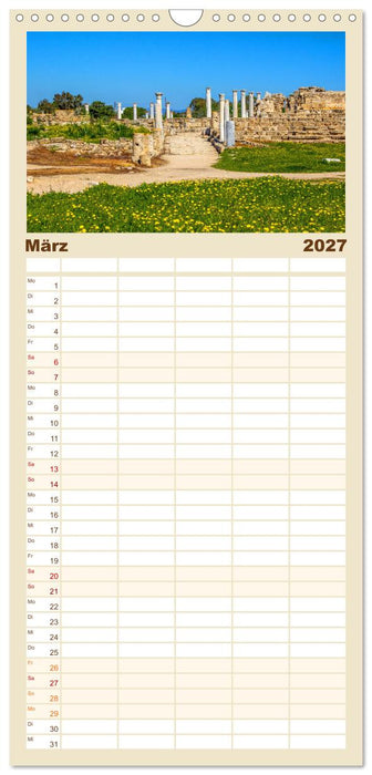 Urlaubsparadies in Nordzypern (CALVENDO Familienplaner 2027)