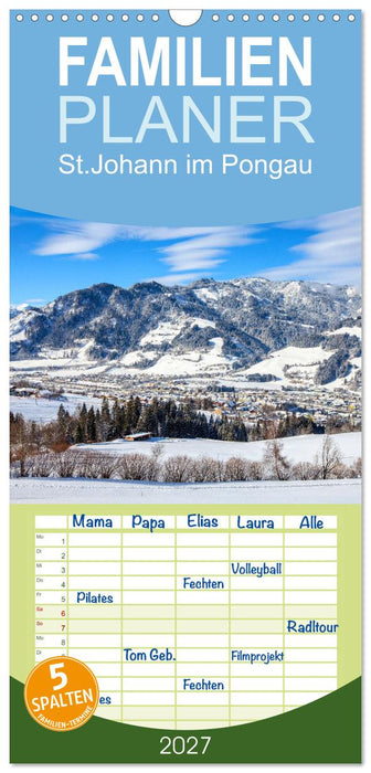 St.Johann im Pongau (CALVENDO Familienplaner 2027)